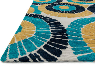 Loloi Cassidy HCD02 Blue / Multi Area Rug Corner Shot