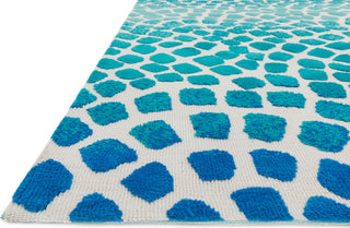 Loloi Cassidy HCD09 Aqua / Blue Area Rug Corner Shot