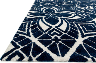 Loloi Cassidy HCD10 Ivory / Navy Area Rug Corner Shot