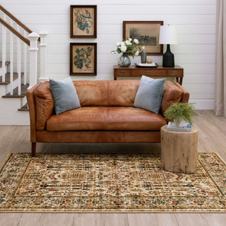 Karastan Spice Market Cassia Cream Area Rug Corner Image