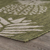 LR Resources Catalina Pineapple Escape Dark Green / Beige Area Rug Angle Image