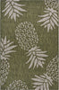 LR Resources Catalina Pineapple Escape Dark Green / Beige Area Rug 7' 9'' X 9' 9'' Main Image