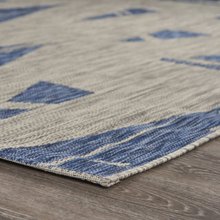 LR Resources Catalina Sails Up Gray / Navy Area Rug Angle Image