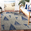 LR Resources Catalina Sails Up Gray / Navy Area Rug Lifestyle Image Feature