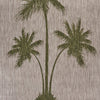 LR Resources Catalina Palm Breeze Beige / Dark Green Area Rug Detail Image
