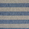 LR Resources Catalina Coastal Stripes Navy / Gray Area Rug Detail Image