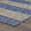 LR Resources Catalina Coastal Stripes Navy / Gray Area Rug Angle Image