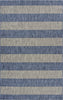LR Resources Catalina Coastal Stripes Navy / Gray Area Rug main image