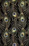 KAS Catalina 0738 Black Peacock Feathers Hand Tufted Area Rug