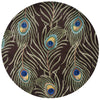 KAS Catalina 0748 Mocha Peacock Feathers Hand Tufted Area Rug 