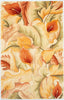 KAS Catalina 0758 Ivory Calla Lilies Hand Tufted Area Rug
