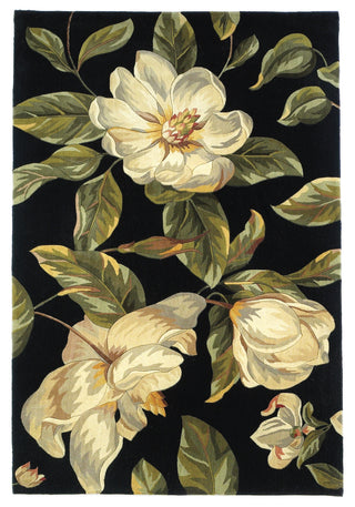 KAS Catalina 0761 Black Magnolia Hand Tufted Area Rug