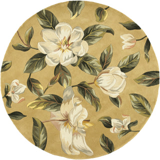 KAS Catalina 0762 Gold Magnolia Hand Tufted Area Rug 