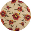KAS Catalina 0766 Ivory Poppies Hand Tufted Area Rug 