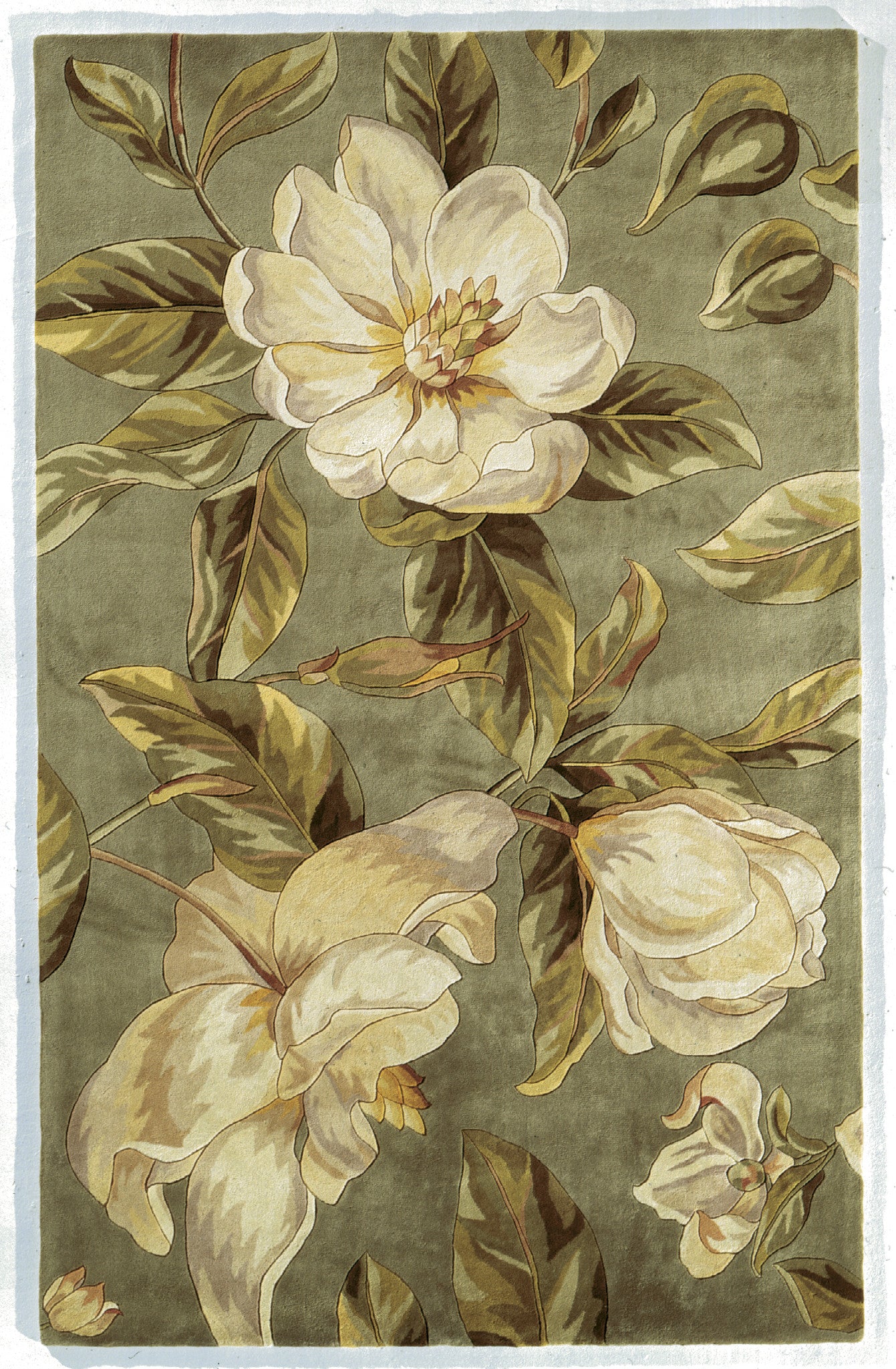 Calla Rugs KAS Catalina 0758 Ivory Calla Lilies Area Rug – Incredible Rugs and Decor