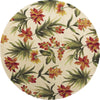 KAS Catalina 0780 Ivory Tropical Flora Hand Tufted Area Rug 