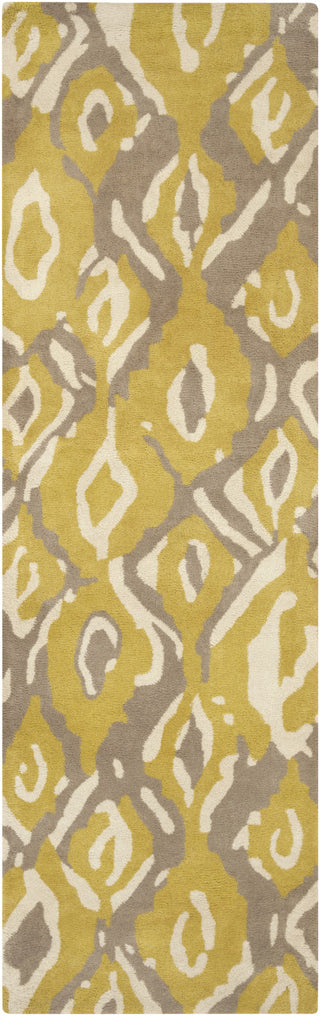 Surya Calaveras CAV-4000 Gold Area Rug by Beth Lacefield 2'6'' x 8' Runner