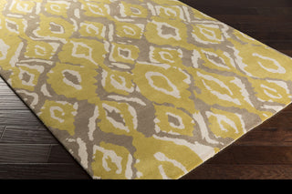 Surya Calaveras CAV-4000 Gold Hand Tufted Area Rug by Beth Lacefield 5x8 Corner