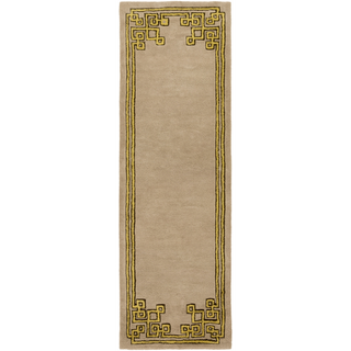 Surya Calaveras CAV-4002 Gold Area Rug by Beth Lacefield 2'6'' x 8' Runner