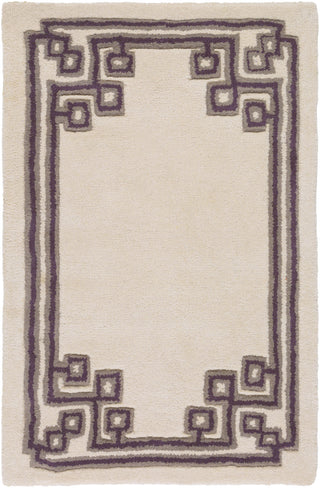 Surya Calaveras CAV-4004 Eggplant Area Rug by Beth Lacefield 2' x 3'