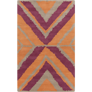 Surya Calaveras CAV-4005 Eggplant Area Rug by Beth Lacefield 5' x 8'