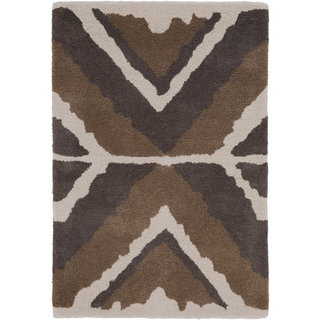 Surya Calaveras CAV-4006 Chocolate Area Rug by Beth Lacefield 2' x 3'