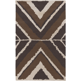 Surya Calaveras CAV-4006 Chocolate Area Rug by Beth Lacefield 5' x 8'