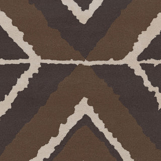 Surya Calaveras CAV-4006 Chocolate Hand Tufted Area Rug by Beth Lacefield Sample Swatch