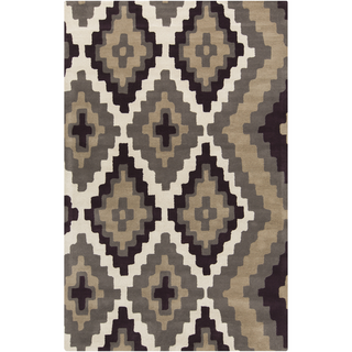 Surya Calaveras CAV-4014 Chocolate Area Rug by Beth Lacefield 5' x 8'