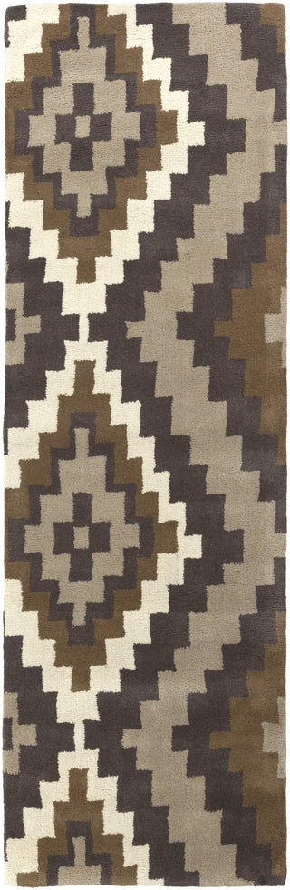 Surya Calaveras CAV-4015 Chocolate Area Rug by Beth Lacefield 