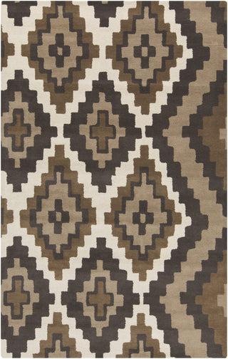 Surya Calaveras CAV-4015 Chocolate Area Rug by Beth Lacefield 