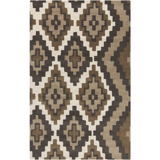 Surya Calaveras CAV-4015 Chocolate Area Rug by Beth Lacefield 5' x 8'