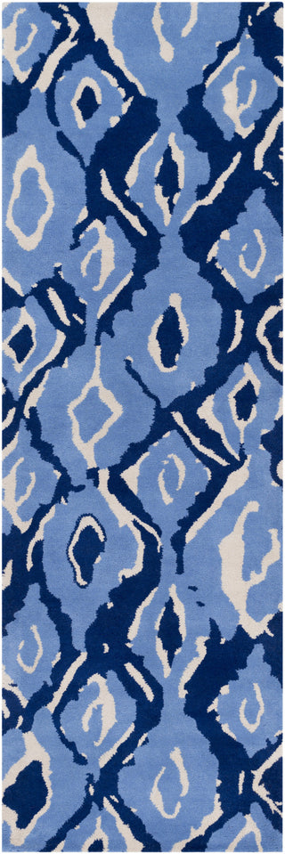 Surya Calaveras CAV-4017 Cobalt Area Rug by Beth Lacefield 