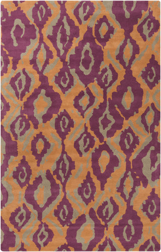 Surya Calaveras CAV-4018 Eggplant Area Rug by Beth Lacefield 