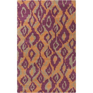 Surya Calaveras CAV-4018 Eggplant Area Rug by Beth Lacefield 5' x 8'