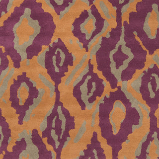 Surya Calaveras CAV-4018 Eggplant Hand Tufted Area Rug by Beth Lacefield Sample Swatch