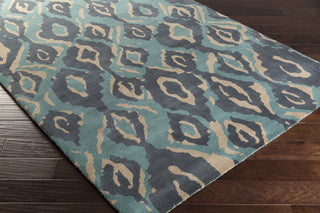 Surya Calaveras CAV-4019 Moss Hand Tufted Area Rug by Beth Lacefield 5x8 Corner