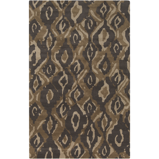 Surya Calaveras CAV-4020 Chocolate Area Rug by Beth Lacefield 5' x 8'