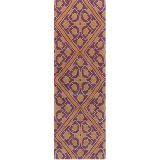 Surya Calaveras CAV-4022 Eggplant Area Rug by Beth Lacefield 2'6'' x 8' Runner