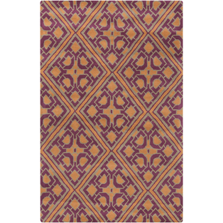 Surya Calaveras CAV-4022 Eggplant Area Rug by Beth Lacefield 5' x 8'