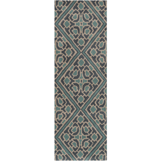 Surya Calaveras CAV-4024 Moss Area Rug by Beth Lacefield 2'6'' x 8' Runner