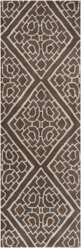 Surya Calaveras CAV-4025 Chocolate Area Rug by Beth Lacefield 