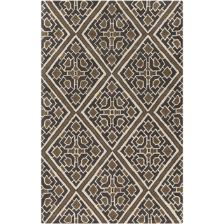 Surya Calaveras CAV-4025 Chocolate Area Rug by Beth Lacefield 5' x 8'