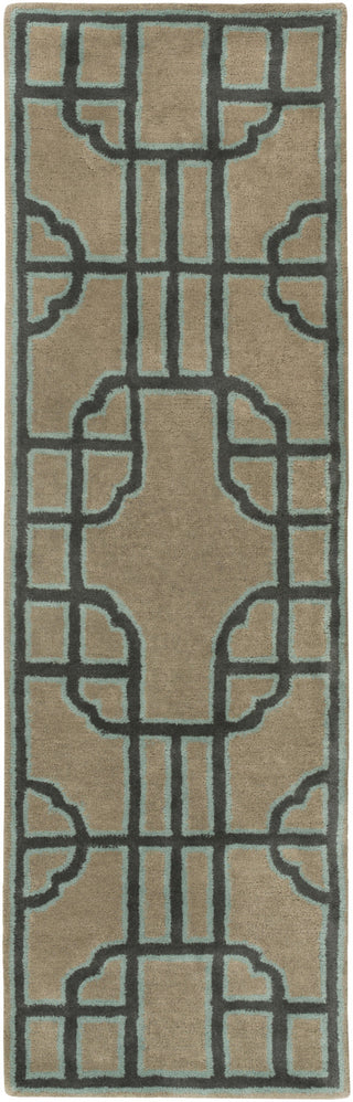 Surya Calaveras CAV-4027 Olive Area Rug by Beth Lacefield 2'6'' x 8' Runner