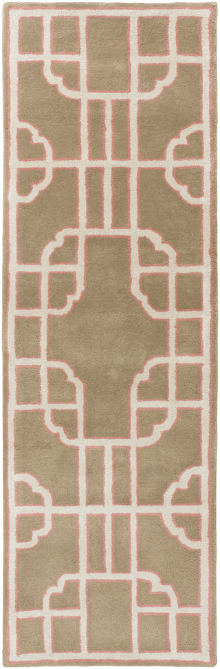 Surya Calaveras CAV-4030 Coral Area Rug by Beth Lacefield 2'6'' X 8' Runner