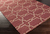 Surya Caynon CAY-7001 Burgundy Hand Knotted Area Rug by Country Living 5x8 Corner
