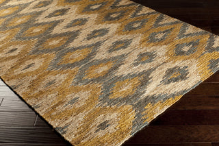 Surya Columbia CBA-102 Gold Hand Woven Area Rug 5x8 Corner