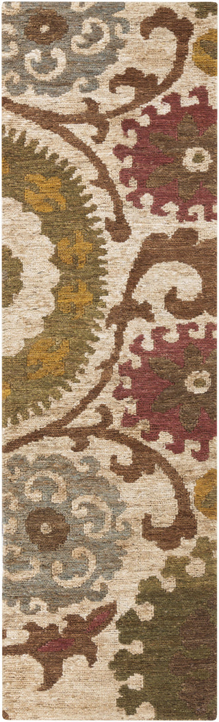 Surya Columbia CBA-106 Olive Area Rug 2'6'' x 8' Runner