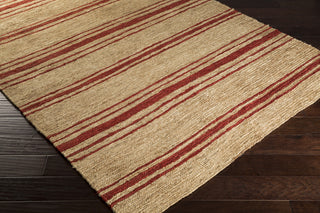 Surya Columbia CBA-120 Cherry Hand Woven Area Rug 5x8 Corner