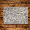 Colonial Mills Corsica CC19 Silver Shimmer Area Rug On Wood 